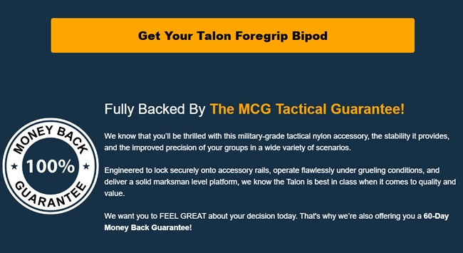 MCG Tactical Talon Foregrip Bipod Review | The Sleek Gear Upgrade Everyone’s Talking About