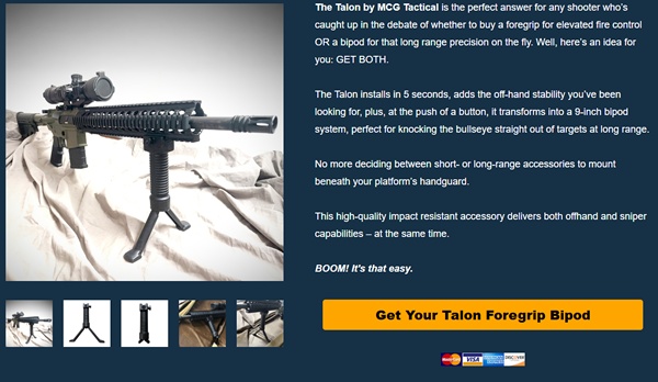MCG Tactical Talon Foregrip Bipod Review | The Sleek Gear Upgrade Everyone’s Talking About